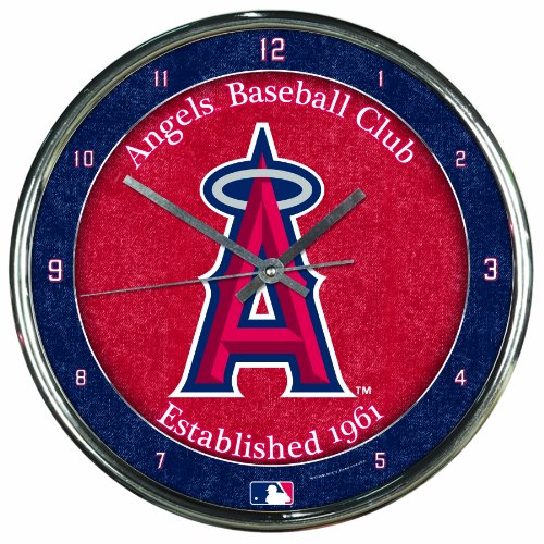 Horloge chromée MLB WinCraft idée cadeau idéale pour fan de sport