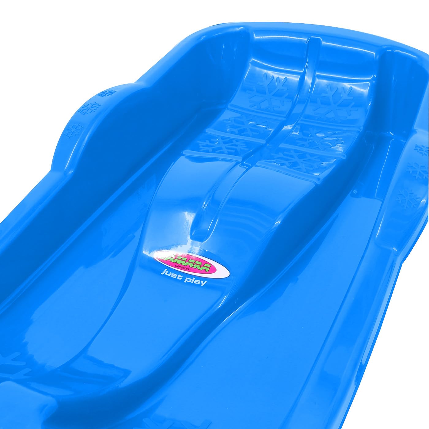 JAMARA 461126 Snow Play Bob Karol 80 cm, corda da tirare, leggera, sotto 1 kg, costruzione aerodinamica, blu