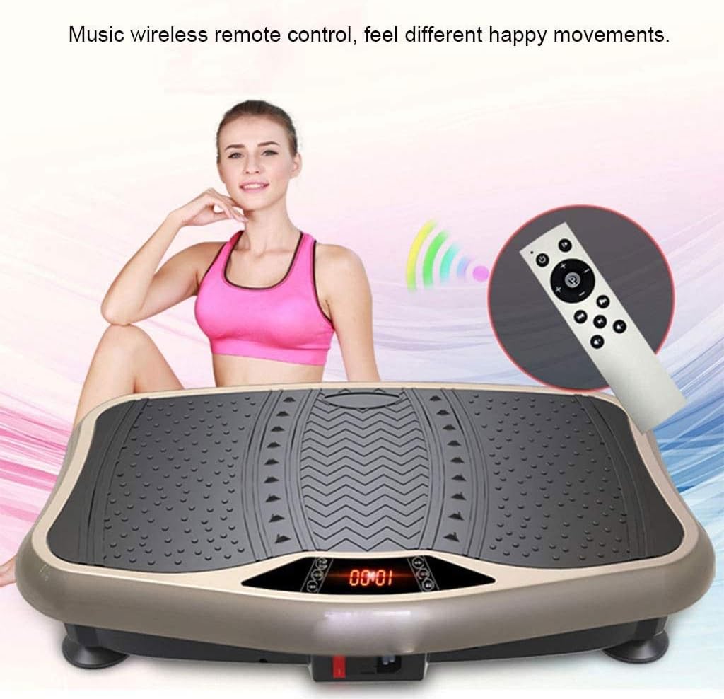 Vibration Plate Fitness Machine Whole Body Workout Platform Machine Body Slimmer Weight Loss and Home Training Exercise Ultimate Fat Loss Unique Design Get Fit at Home