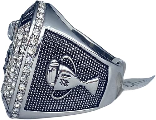 Miniatura 5 de Anillo de trofeo de campeonato de fútbol de fantasía 2022  vitrina incluida  Premio al campeón de la liga de fútbol de fantasía