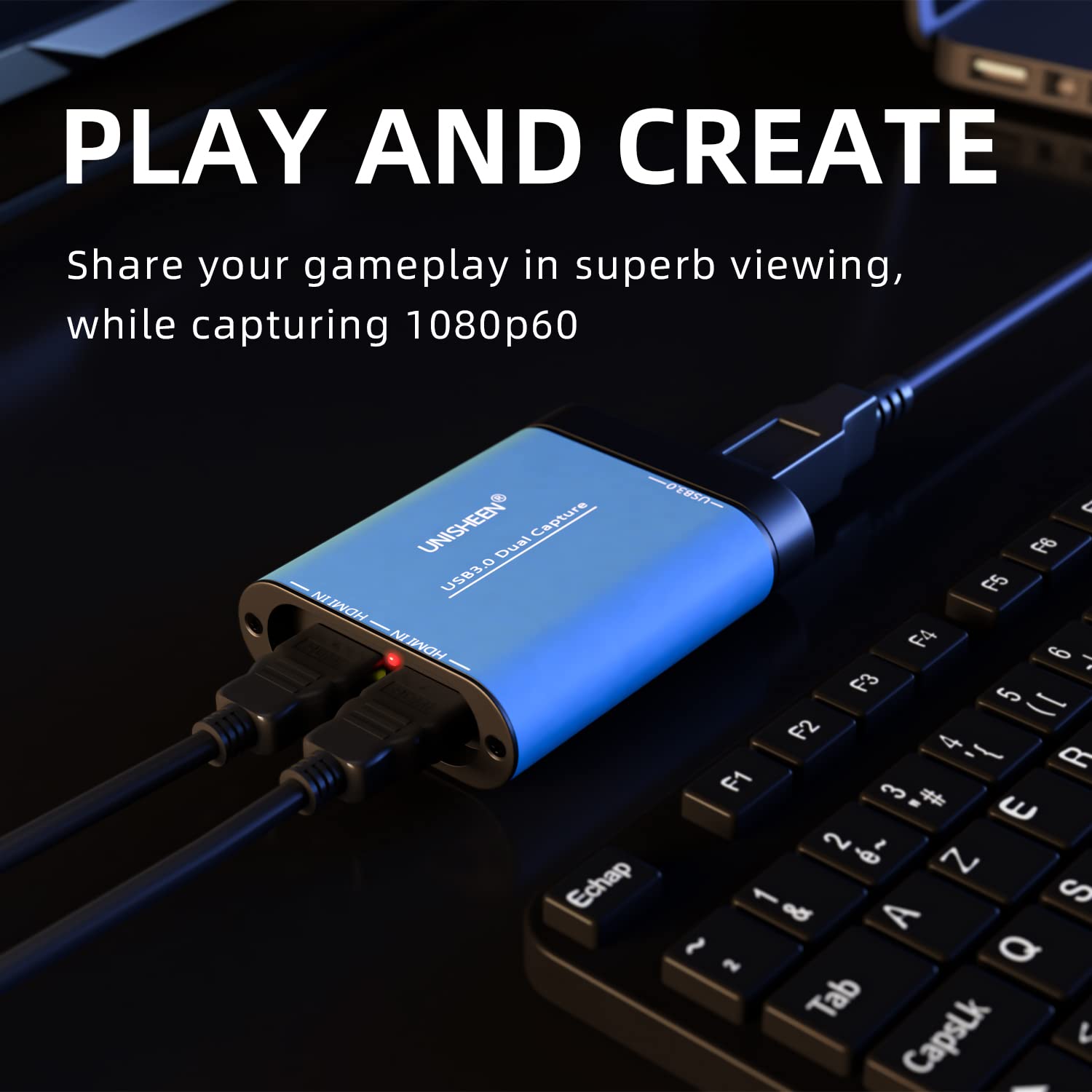 Tarjeta de captura de entrada dual USB 3.0 SDI, transmisión de video 1080P, transmisión en vivo, SDI a USB 3.0 HD Live Streaming Video Grabber Convertidor de controlador gratuito