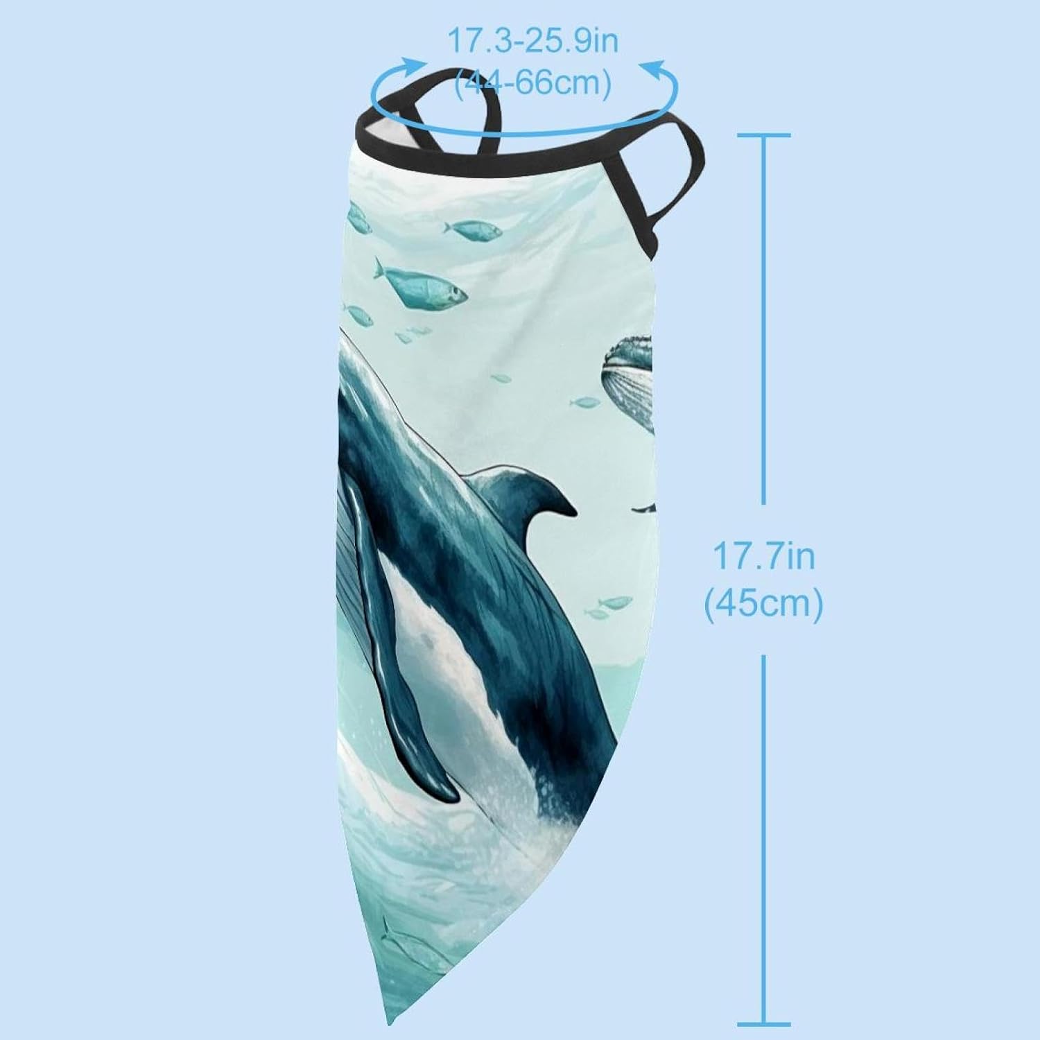 4 Pieces Whale Balaclava Ski Mask, Motorcycle UV Protector Scarf, Summer Cooling Neck Gaiter for Men/Women