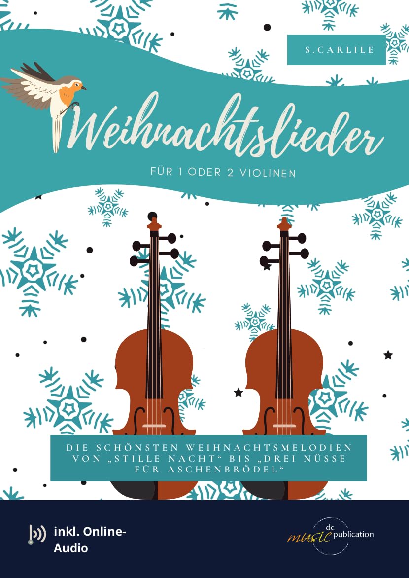 Christmas songs for 1-2 violins slightly arranged including download