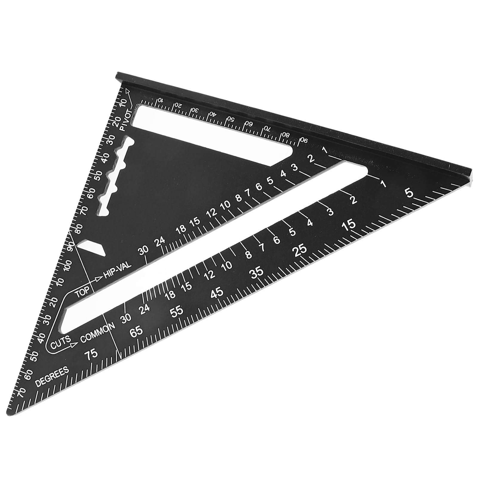 Regla Triangular Profesional de aleación de Aluminio de 7 Pulgadas, escuadra de Carpintero, Herramienta de medición de precisión