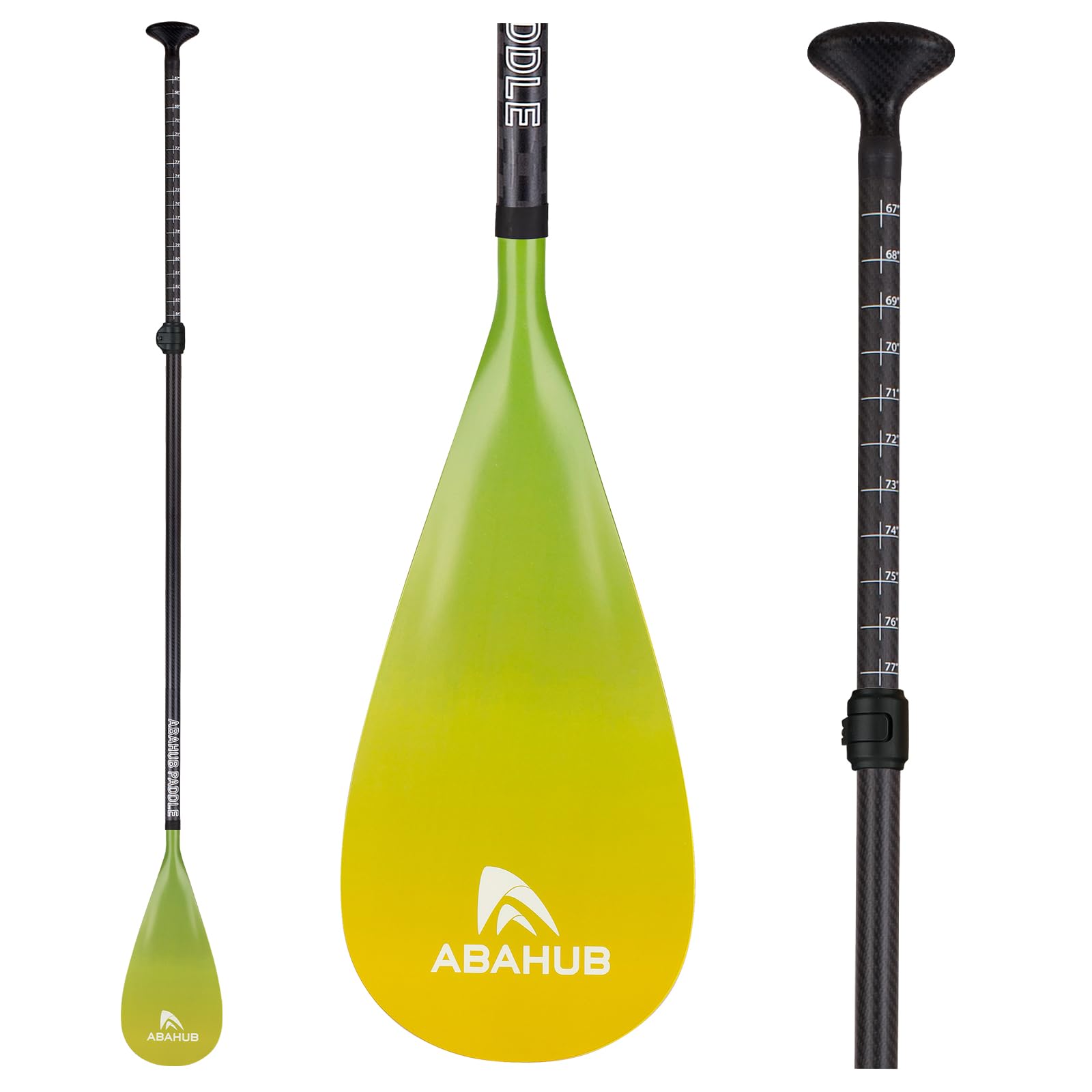 Amazon | Abahub カーボン SUP パドル、1 x 3 セクション調節