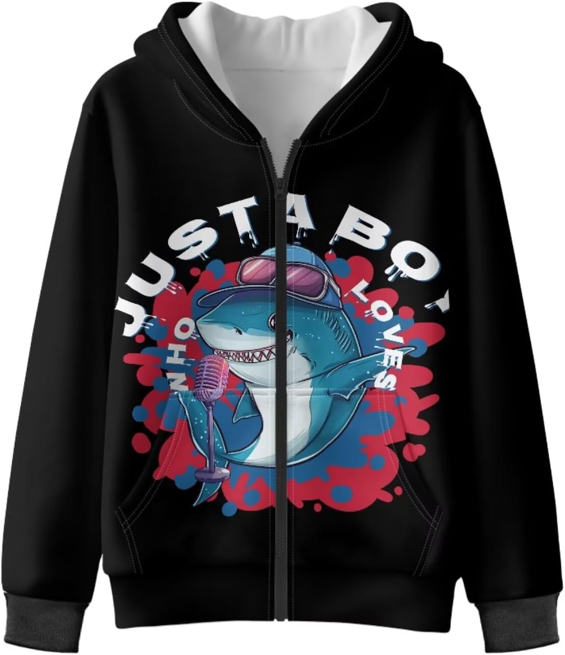 Boys Zip Up Hoodies Boys Hoodies Kids Fleece Sweatshirt with Kangaroo Pocket