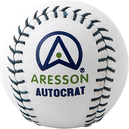 Aresson Autocrat - Pelota de cuero, Blanco, Tamaño único