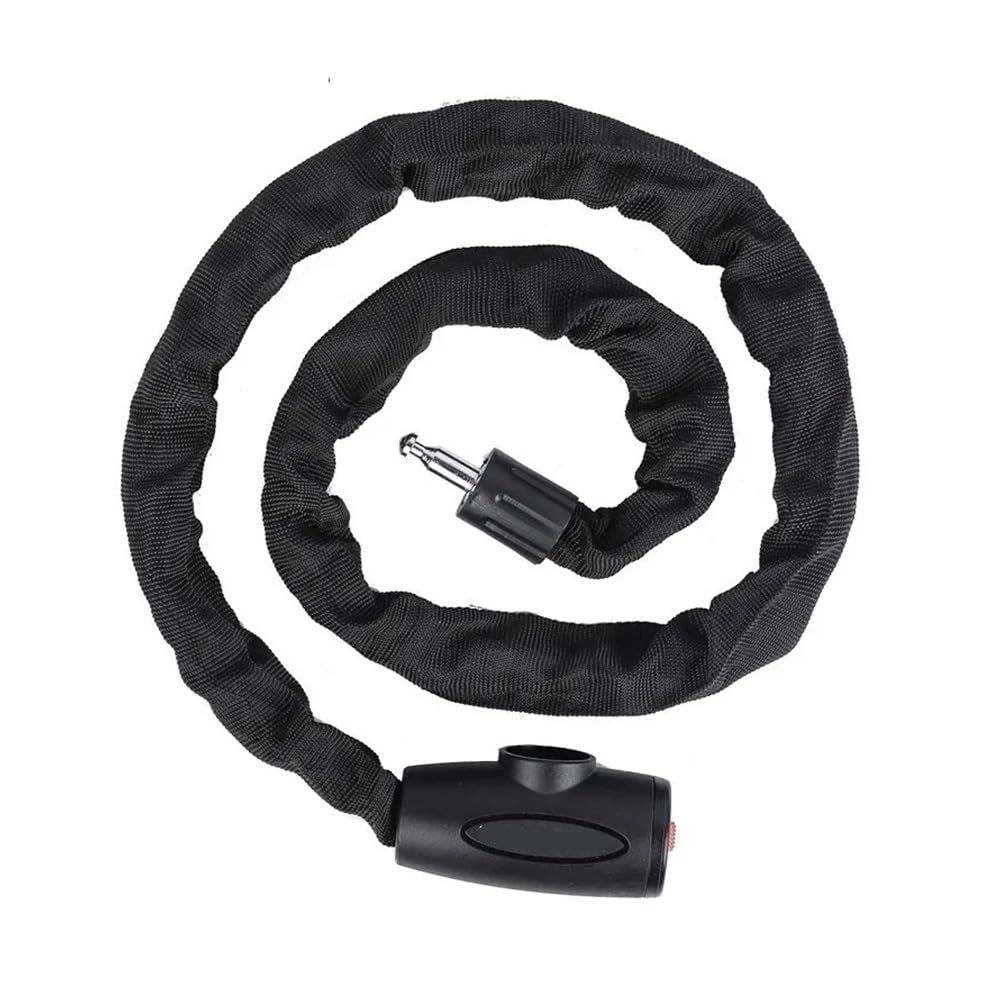 Candado antirrobo for bicicleta, de aleación acero duro, duradero y resistente, for bicicletas montaña, motocicletas, scooters ciclismo Candado para bicicleta(Black-1.2m)