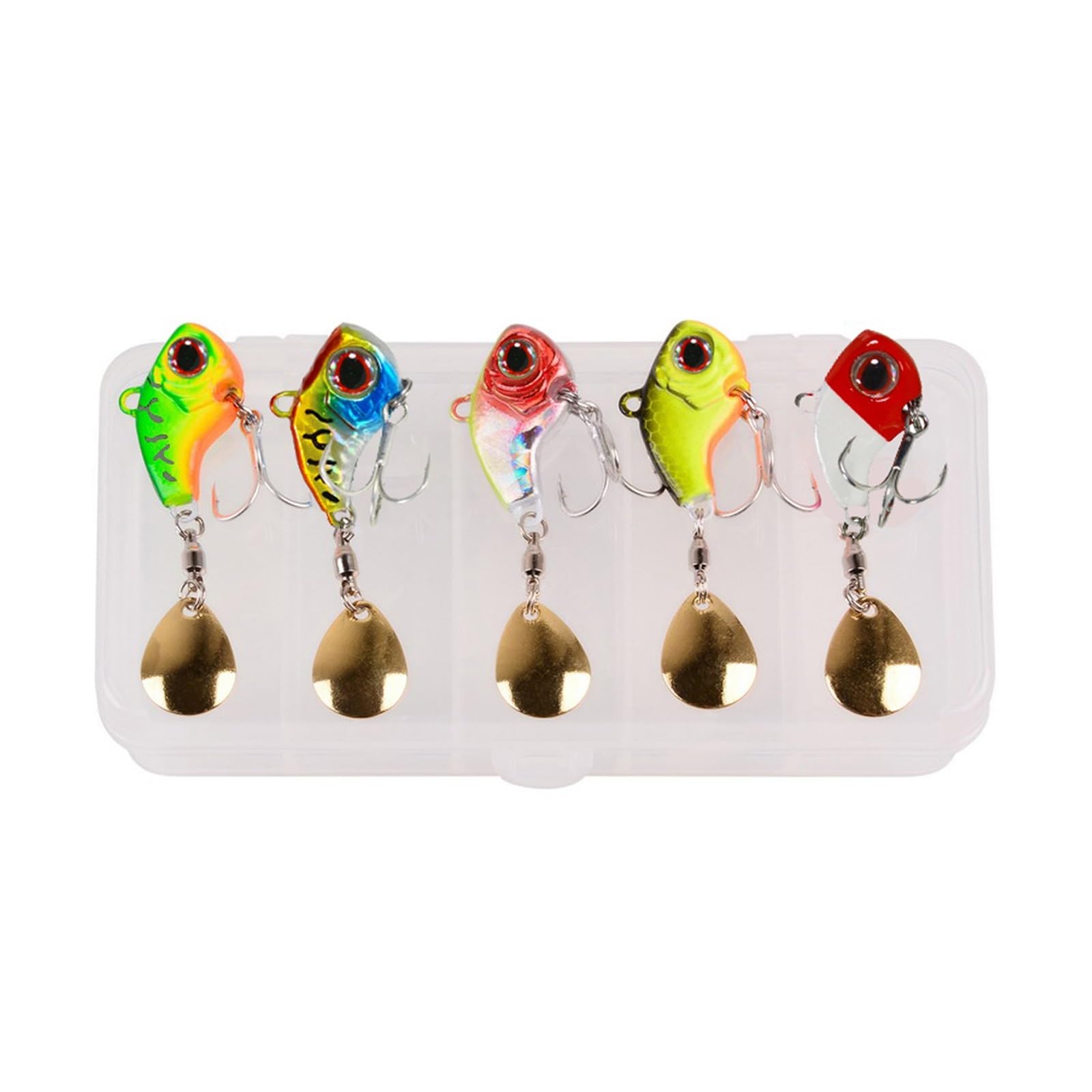 INEOUT 5 Sztuk/pudło Spinner Fishing Lure 10g/14g/23g Long Casting Drop Shot Bait VIB VIBRATION Sztuczna Przynęta Obrotowe Przynęty Wędkarskie Na Szczupaka