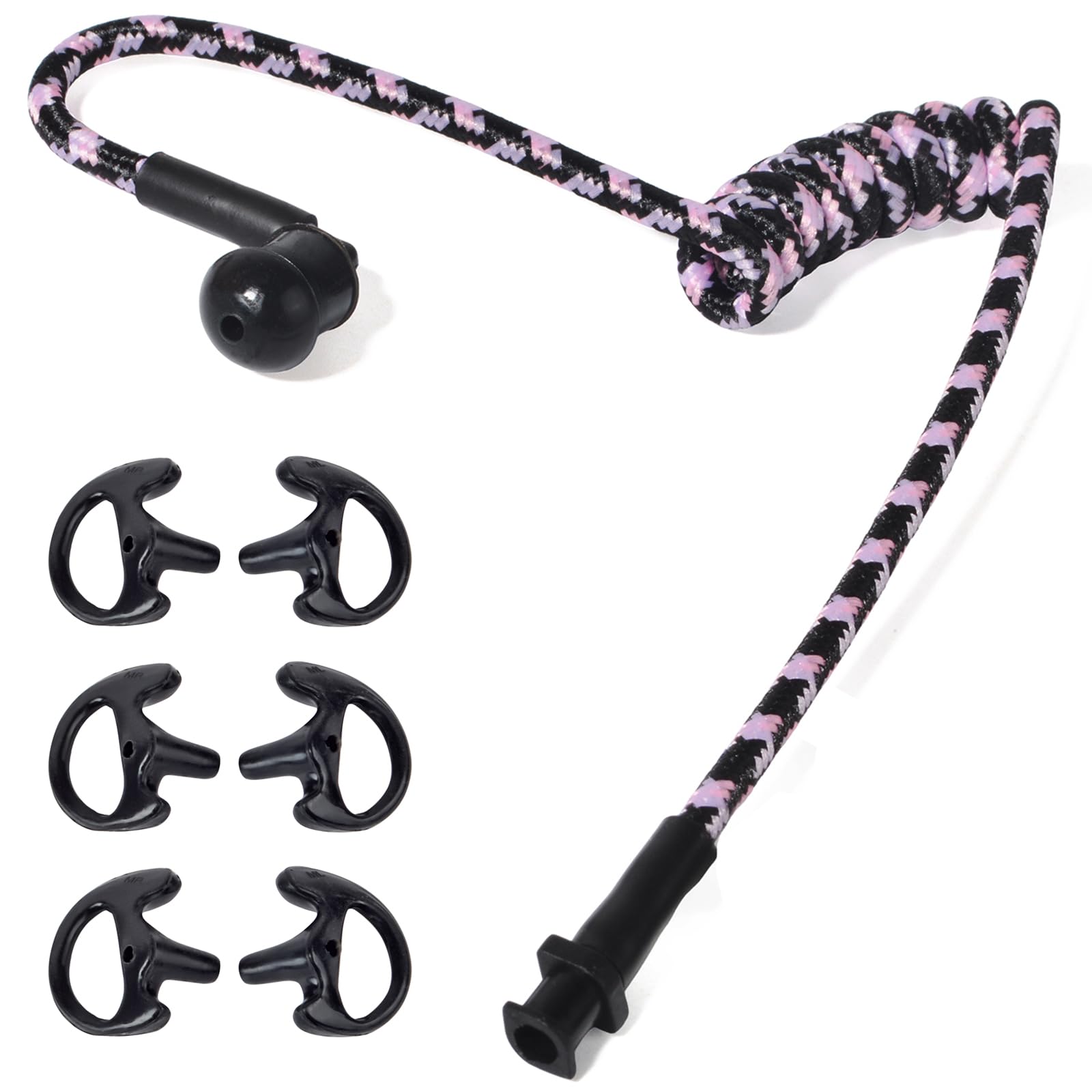 HYS Tubo acústico de Nailon. Accesorios para radiocomunicaciones, para Auriculares de policía de Seguridad (Negro) — view 19
