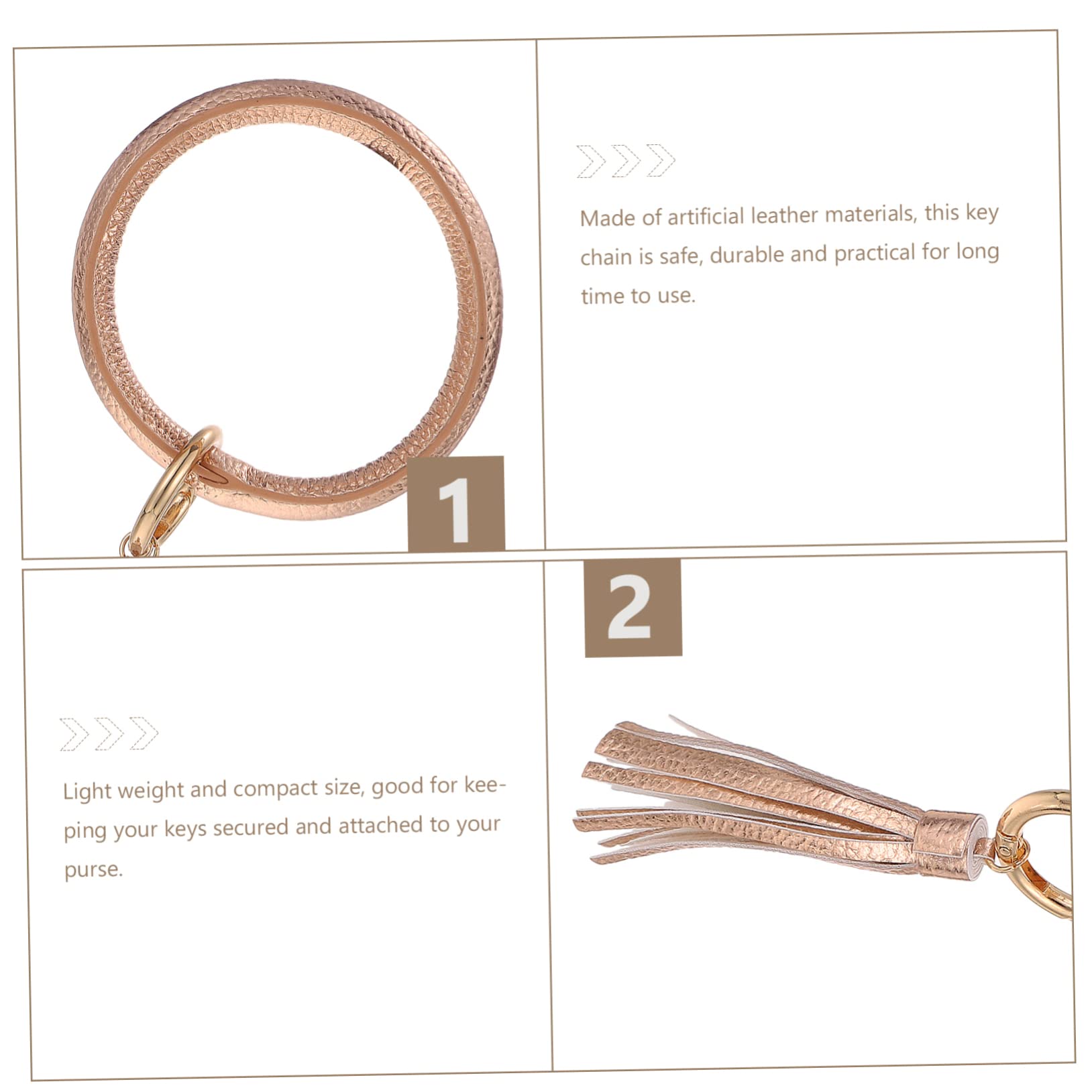 SHERCHPRY 2 llaveros colgantes para llavero, pulsera, llavero, brazalete, llavero, brazaletes