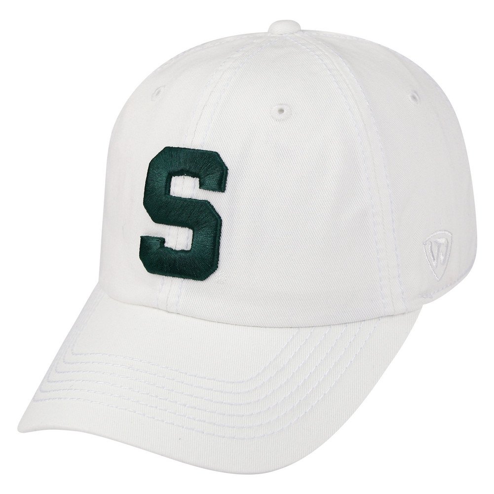 Top of the World Men's Adjustable Relaxed Fit White Icon Hat