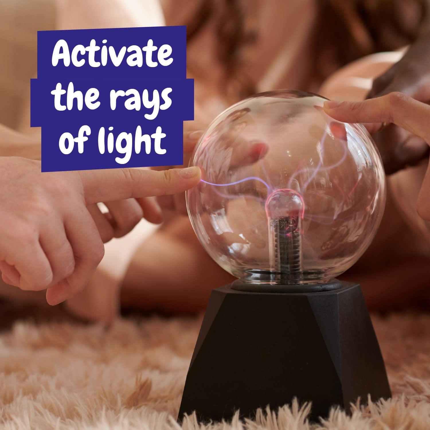 Science4you Sfera al Plasma per Bambini 8+ Anni - Palla Elettrostatica Con Attivazione Tocco e Vocale, Lampada Decorativa - Giocattoli Scientifici