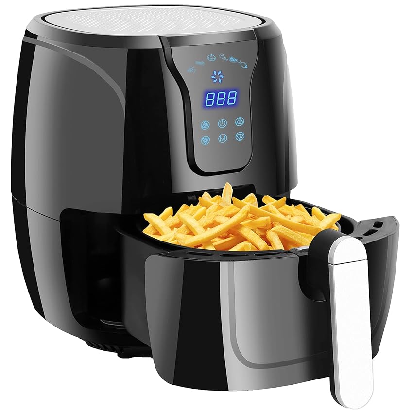 Immagine del prodotto Friggitrice ad Aria 3,5L Friggitrice Senza Olio XL Air Fryer con 6 Programmi Preimpostate su LED Touchscreen Airfryer con Timer Ricettario per 1-4 persone Senza BPA Fumo