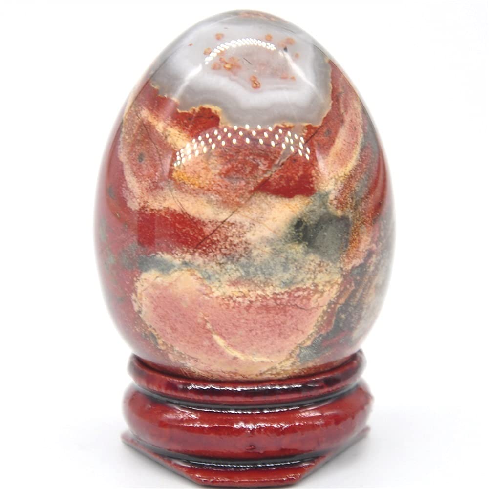 鑑賞石　台座付き　レインボージャスパー Amazon.co.jp: 健康と家庭 34×45mmレインボージャスパー卵形石癒しの