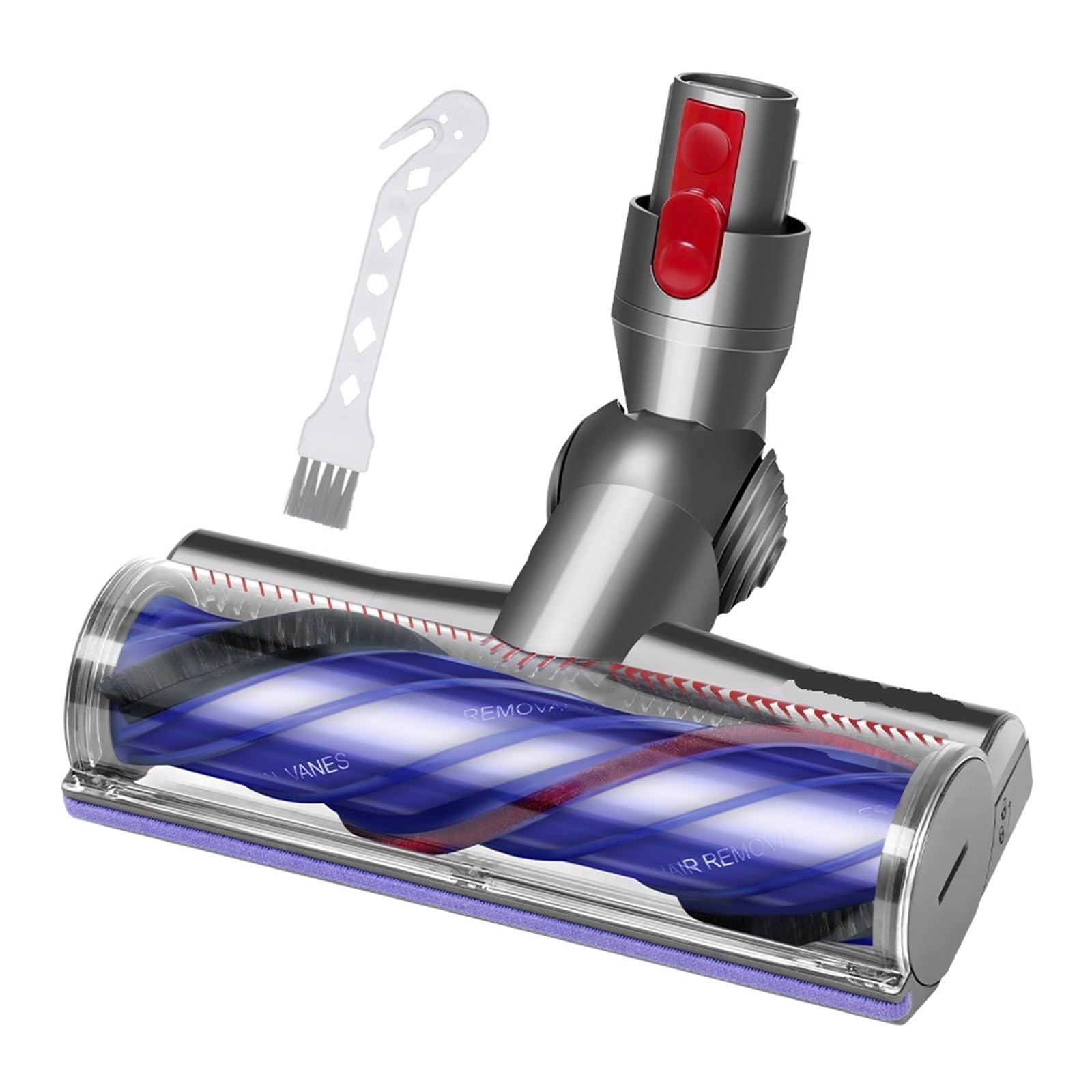 Cepillo de rodillo de repuesto for aspiradora inalámbrico, Compatible con Dyson, | Aspiradora V7 V8 V10 V11 V15, cepillo antibobinado de accionamiento directo, con paletas desenredantes