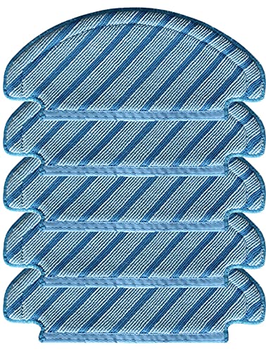 Yasnow 5 Pcs Vacuum Cleaner Mop Cleaning Cloths for Deebot T8 aivi / T8 max/ T8 / T9 Series ozmo Vacuum Cleaner Accessories Replacement Coth Part…