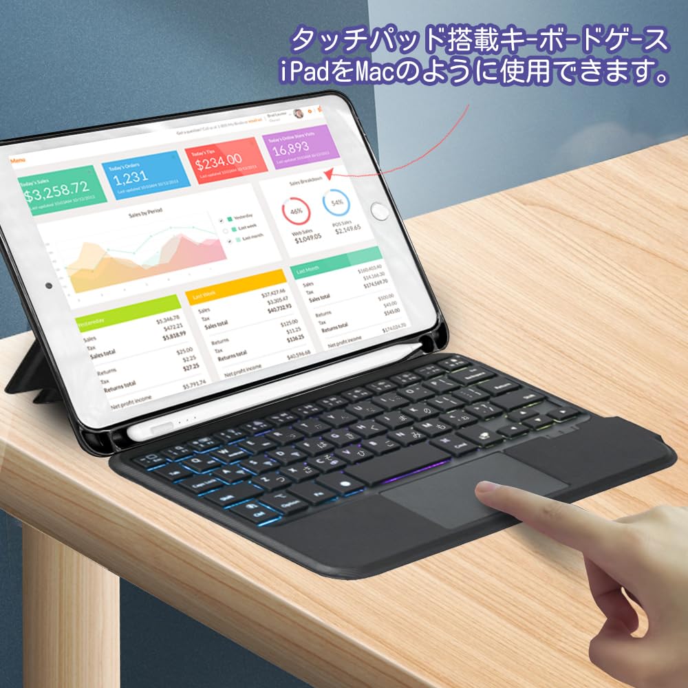 Amazon.co.jp: sisyfos iPad mini5とmini4に適用一体式キーボード付き