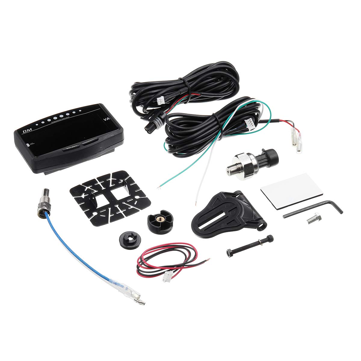 5In1 LCD Presión De Aceite Temperatura del Agua Indicador De Combustible Tacómetro Volt Voltímetro 12 / 24V