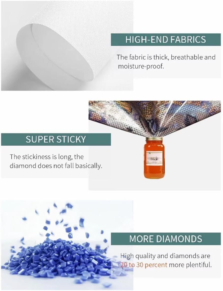 Diamond Art Peacock Moon Diamond Painting Kits for Adults Beginner,5D Diamond Art Kits for Adults Full Square Drill Arts,Paint by Numbers Embroidery Kits Gem Art for Home Wall Decoration 16x48in q414