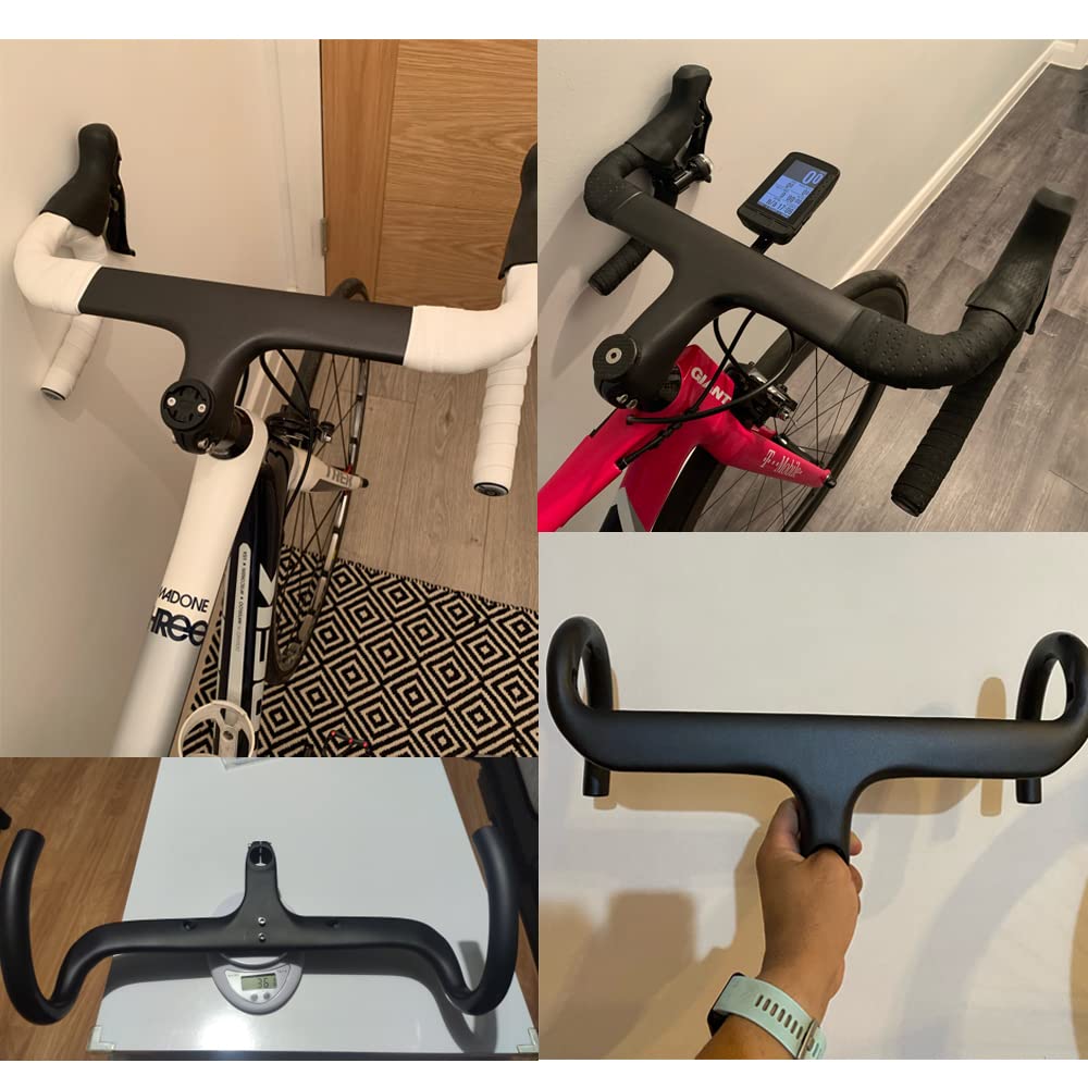 Road Bike Manubri In Carbonio Per Bici Da Corsa Manubrio Integrato Manubrio  Bici Da Corsa Cavi Interni Bici Corsa
