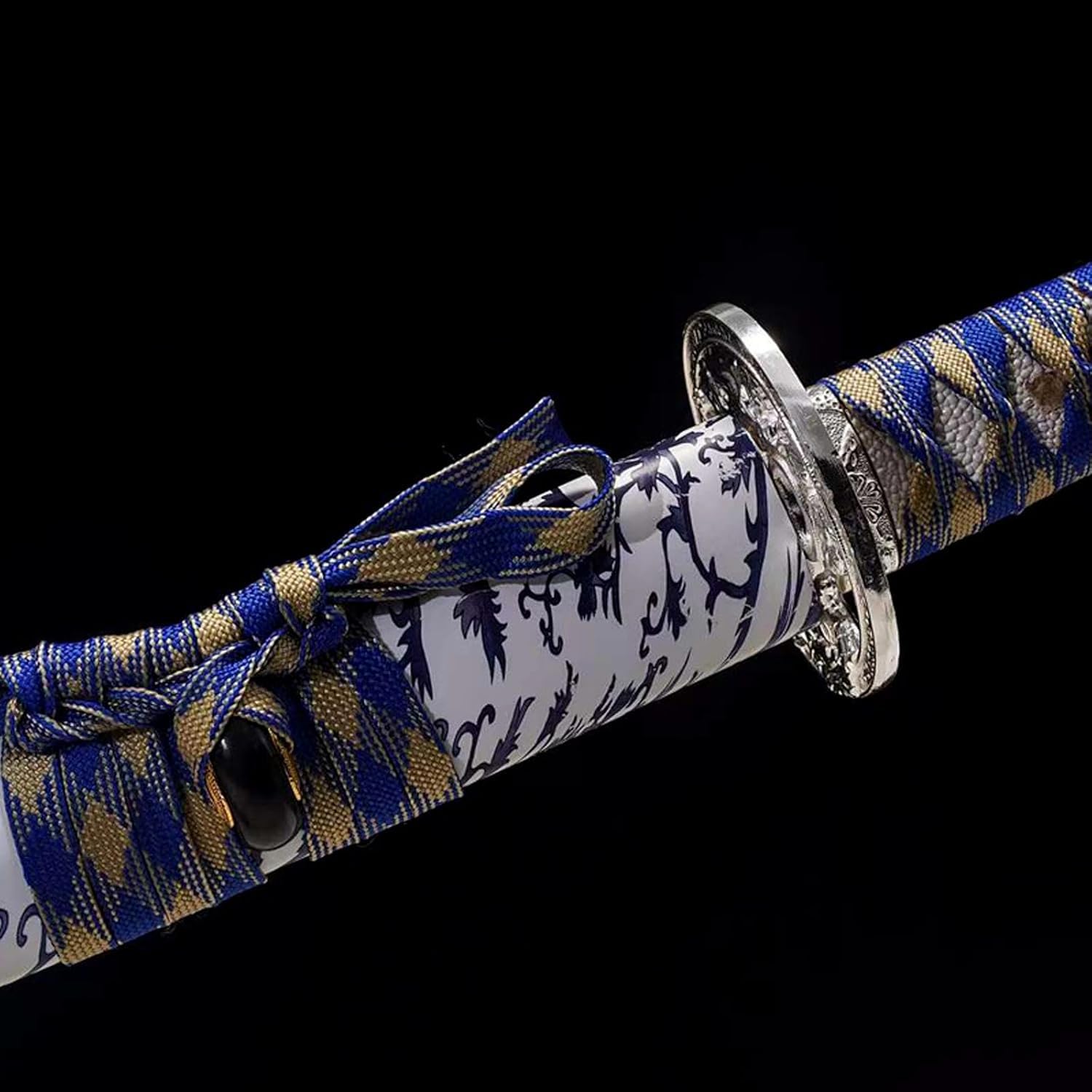 Naturalny ciężki drewniany Bokken, ręcznie robiony miecz samurajski z osłoną, japońska katana do wyświetlania, cosplay, kolekcja, trening Kendo/Iaido/Bushido-103CM