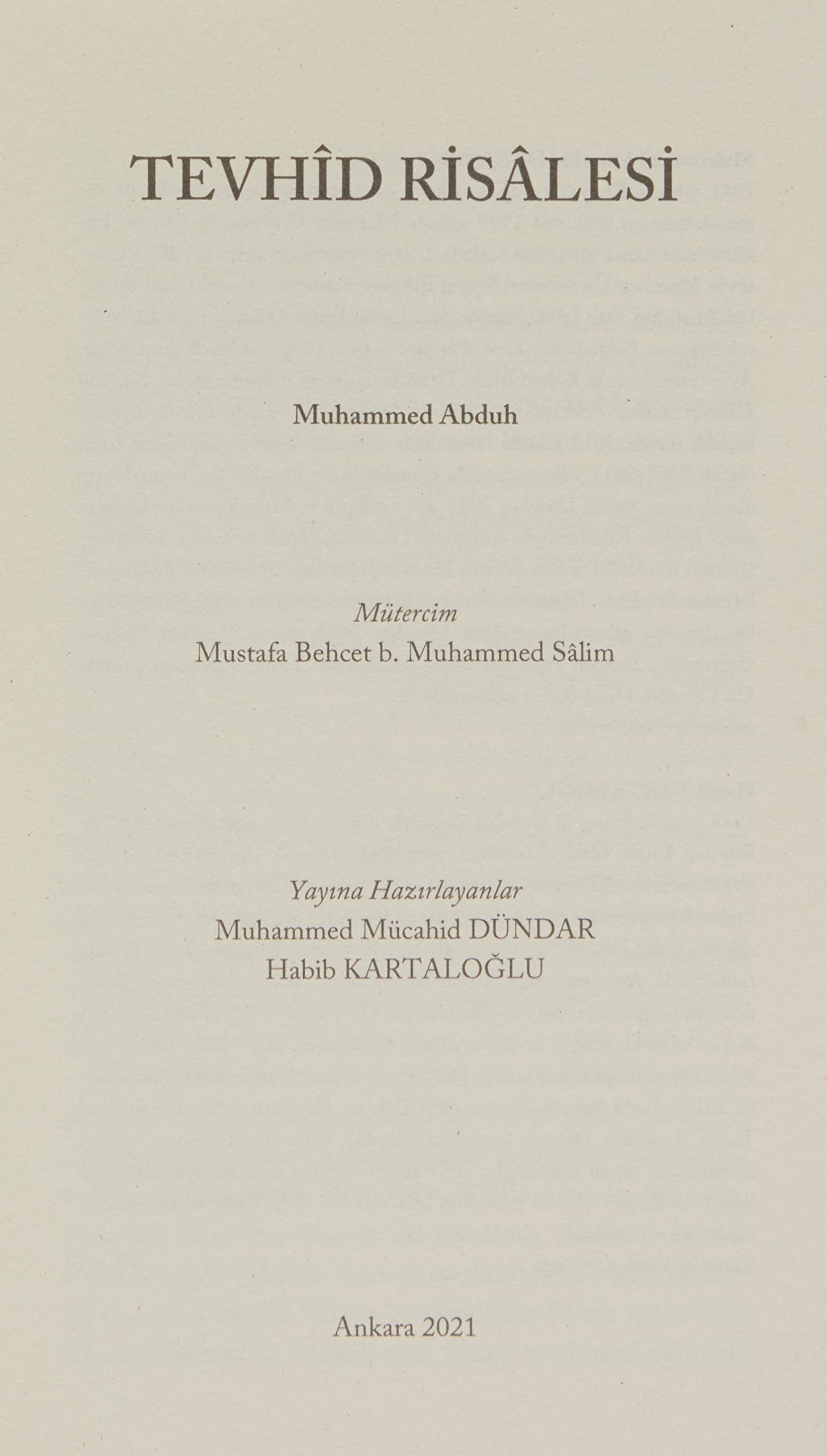 Tevhid Risalesi