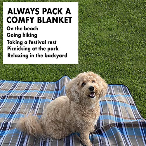 image for Lux Supply Co. Beach Blanket Sand Proof, Water Proof Picnic Blanket. L