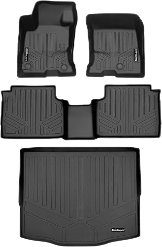 SMARTLINER Alfombrillas personalizadas y forro de carga detrás de la segunda fila, color negro, compatibles con Ford Escape 2020-2023 (solo modelos