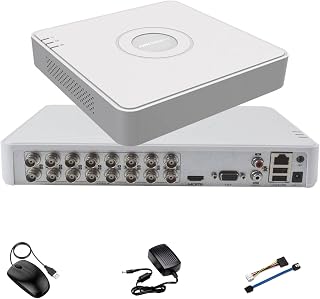 HIKVISION 16CH 3K/5MP Full HD Hybrid DVR H.265 pro+ [Smart Motion Detection (Human/Vehicle) + Two-Way Audio + 5 in 1 (IP/H... Price In India