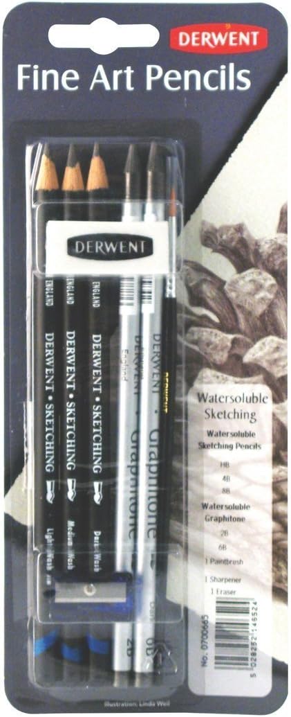 DerwentSketching Mixed Media, Pack, 8 Count (0700663)