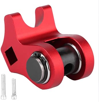 LS Valve Spring Compressor Tool Heavy Duty Aluminum Alloy Valve Spring Installation Removal Kit for LS1 LS2 La Cathedral Port Cylinder Heads Black Red
