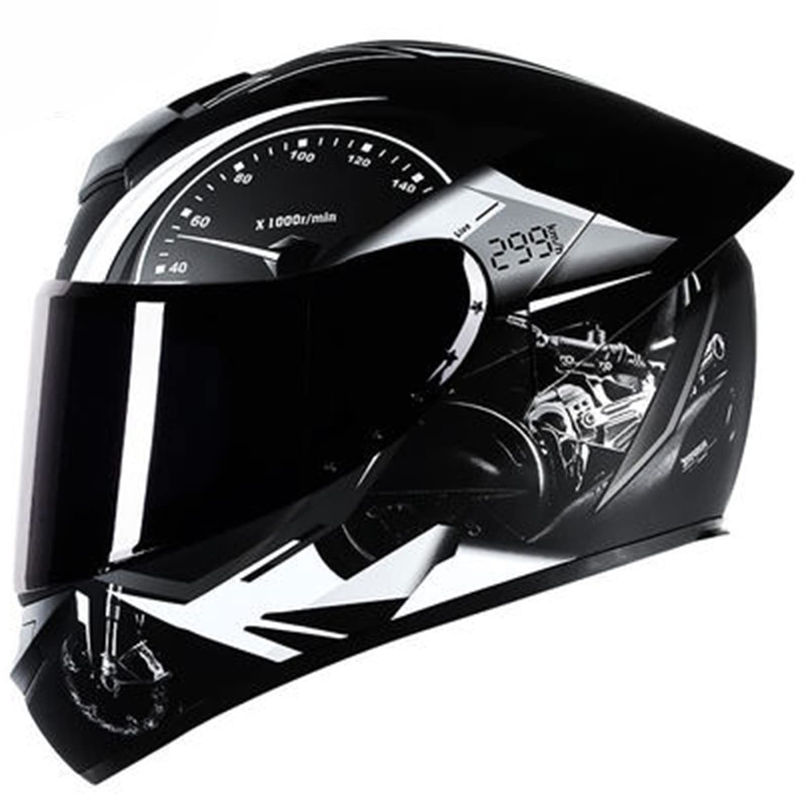 Buy Full Face Motorcycle Helmet DOT Certified Integrated Motorbike