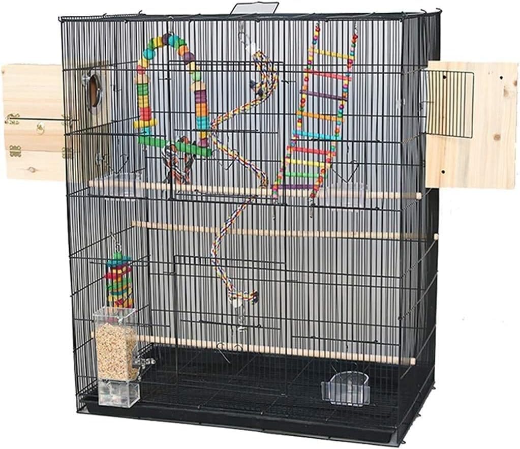 HTTGDGDH Professional Birdcage Pet Supplies Bird Carrier Gardening Decor Large Parrot Cage, Parrot Cages For Large Birds, Bold Large Bird Cage, Iron Parrot Pairing Cage, Pigeon Pe,