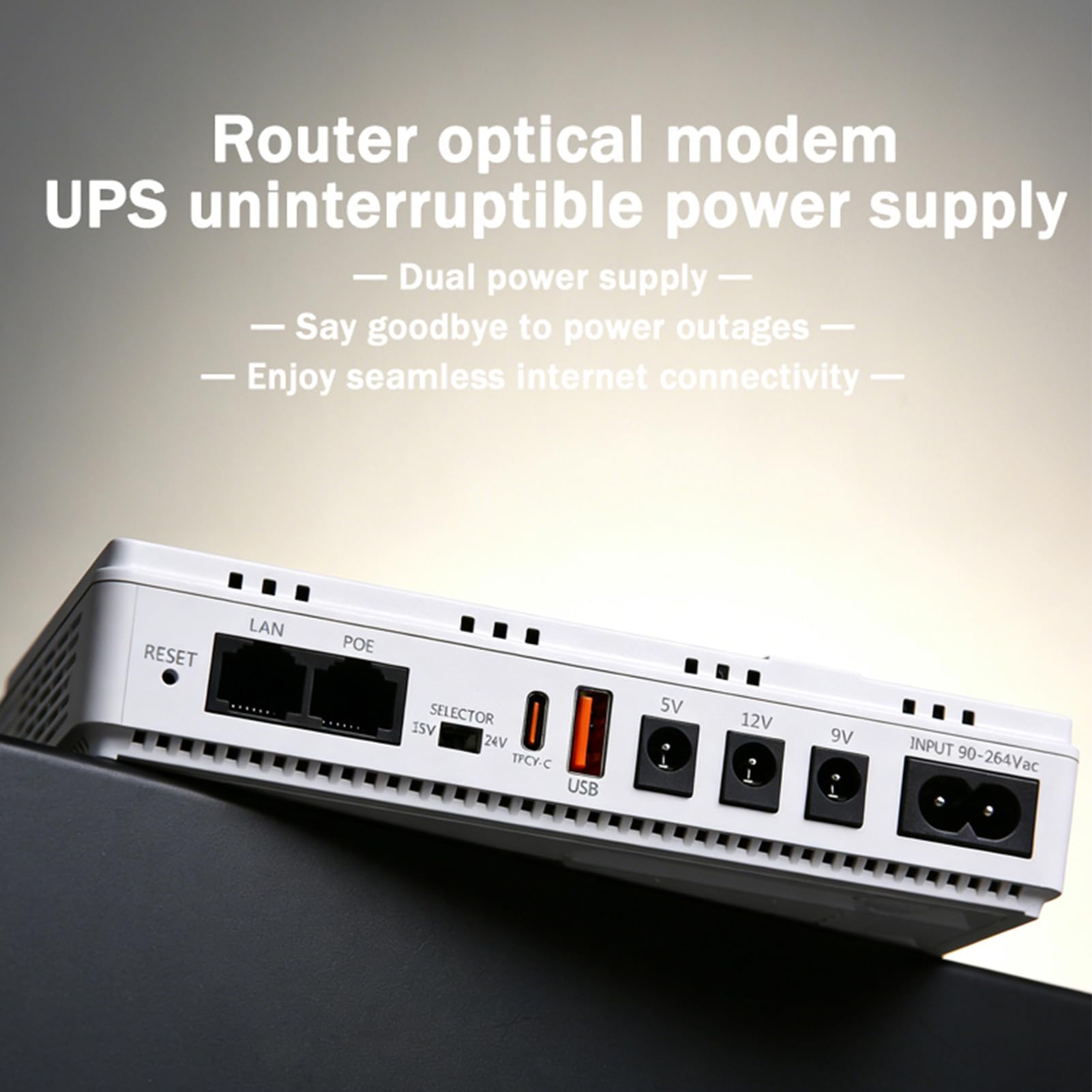 Marhynchus DC USV Unterbrechungsfreie Stromversorgung, 230V, for Server und Netzwerktechnik (US-Stecker)
