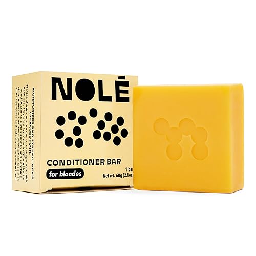 NOLE CARE - Acondicionador de barra sostenible con aceite de manzanilla y batana, para cabello rubio (barra de 2.12 onzas), sostenible, pH