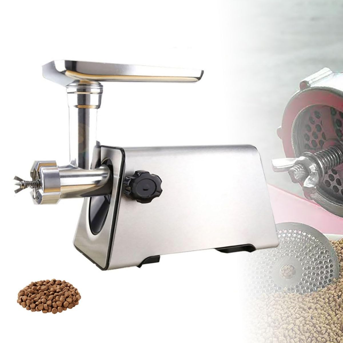 Electric Animal Feed Pellet Machine, Dog Cat Food Maker, Bird Feed Extruder, Electric Birds Fishiang Bait Granulator, Household Small Processing Tool(2.5/3.5/4/6/7mm)