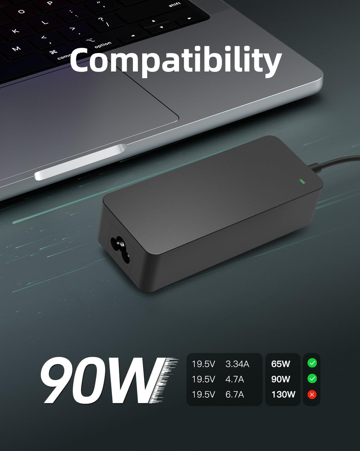 Superer UL Listed 19V AC Charger Fit for Samsung Soundbar HW-Q70T HW-Q800T HW-S60T HW-Q850T HW-Q7CR Power Supply Adapter Cord