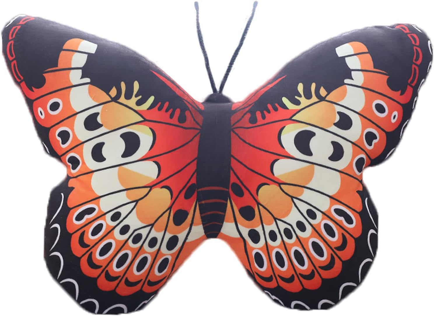 Butterfly Stuffed Animal Plush Butterfly Pillow Kawaii Toy (16"×12", Colorful)