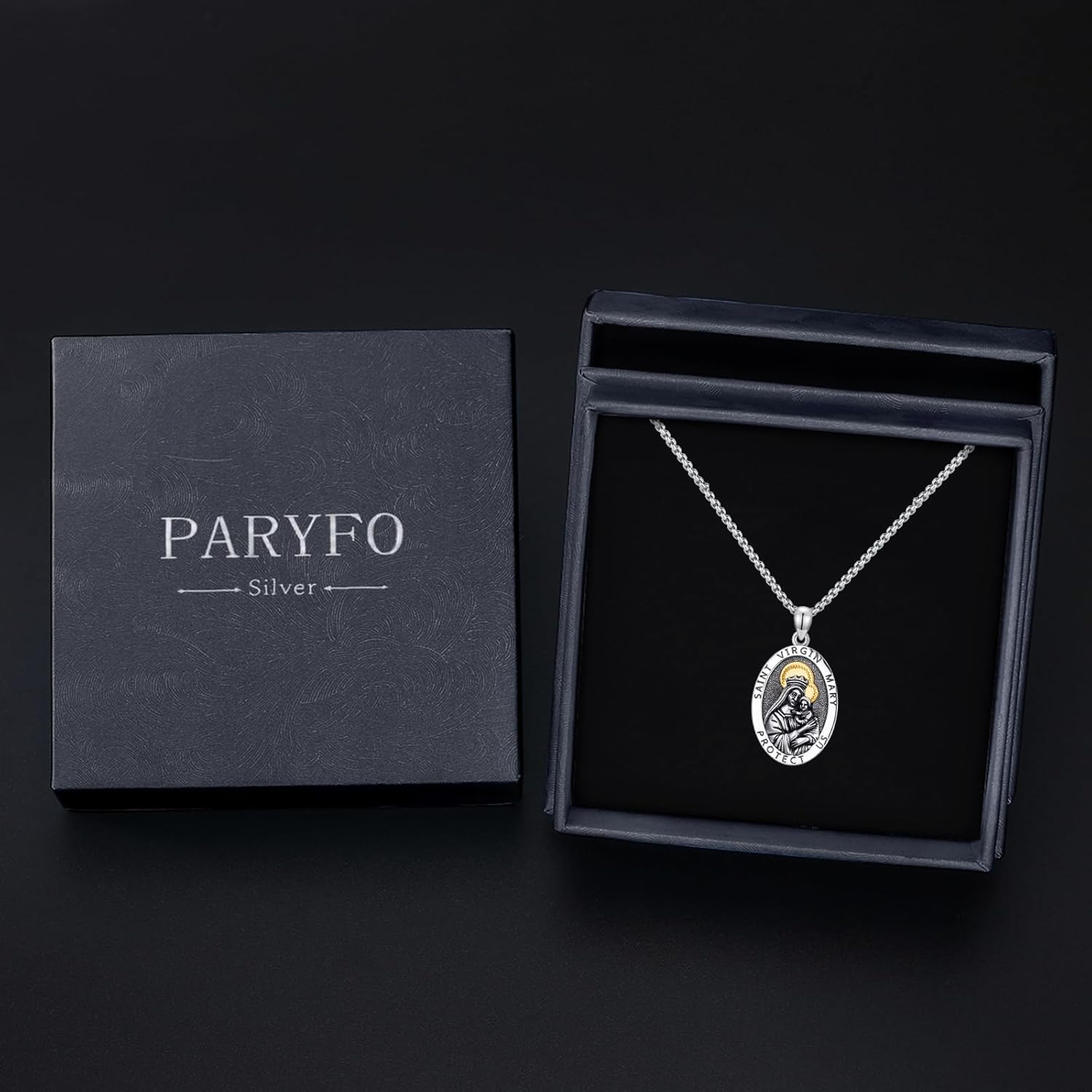 925 Sterling Silver St Michael/St Benedict/Virgin Mary Miraculous Medal Necklace Protection Amulet Pendant Catholic Medallions Jewelry - Image 7