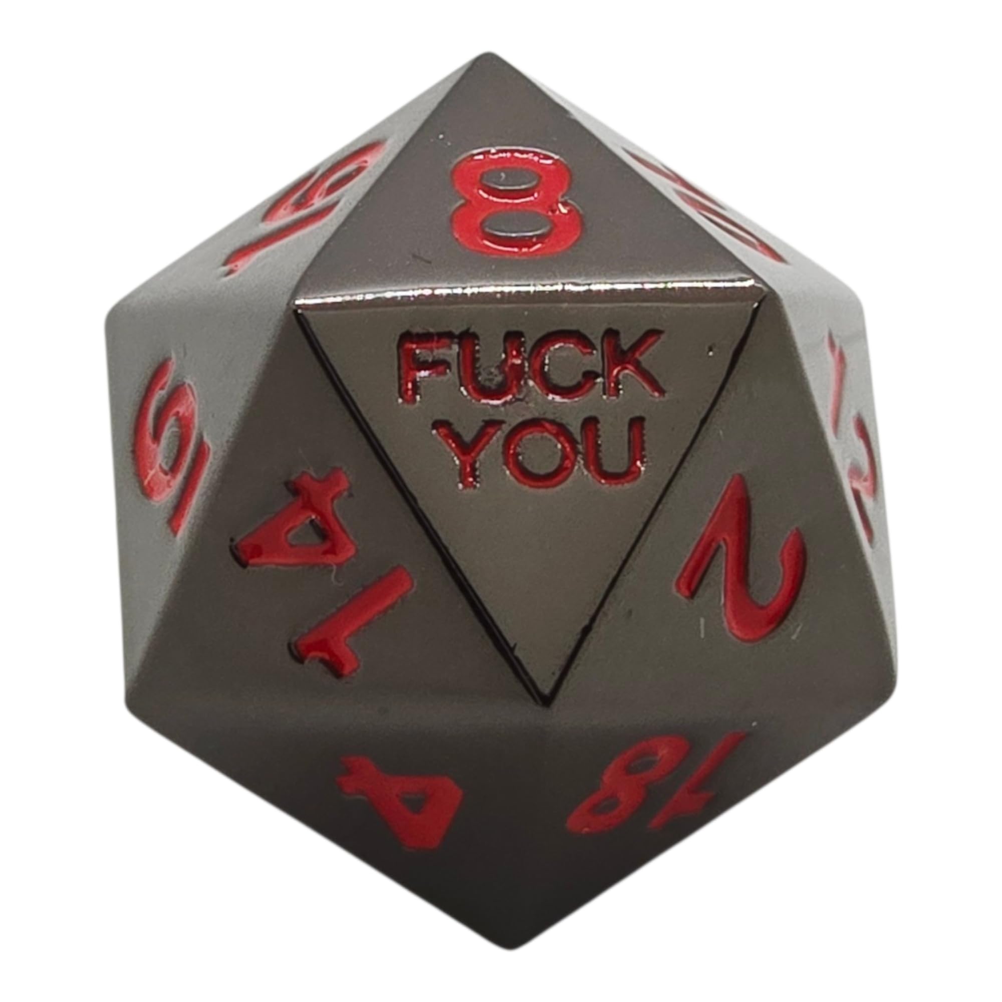 Amazon.com: Metal D20 F Dice Critical Fail F 20 Sided Die Set DND