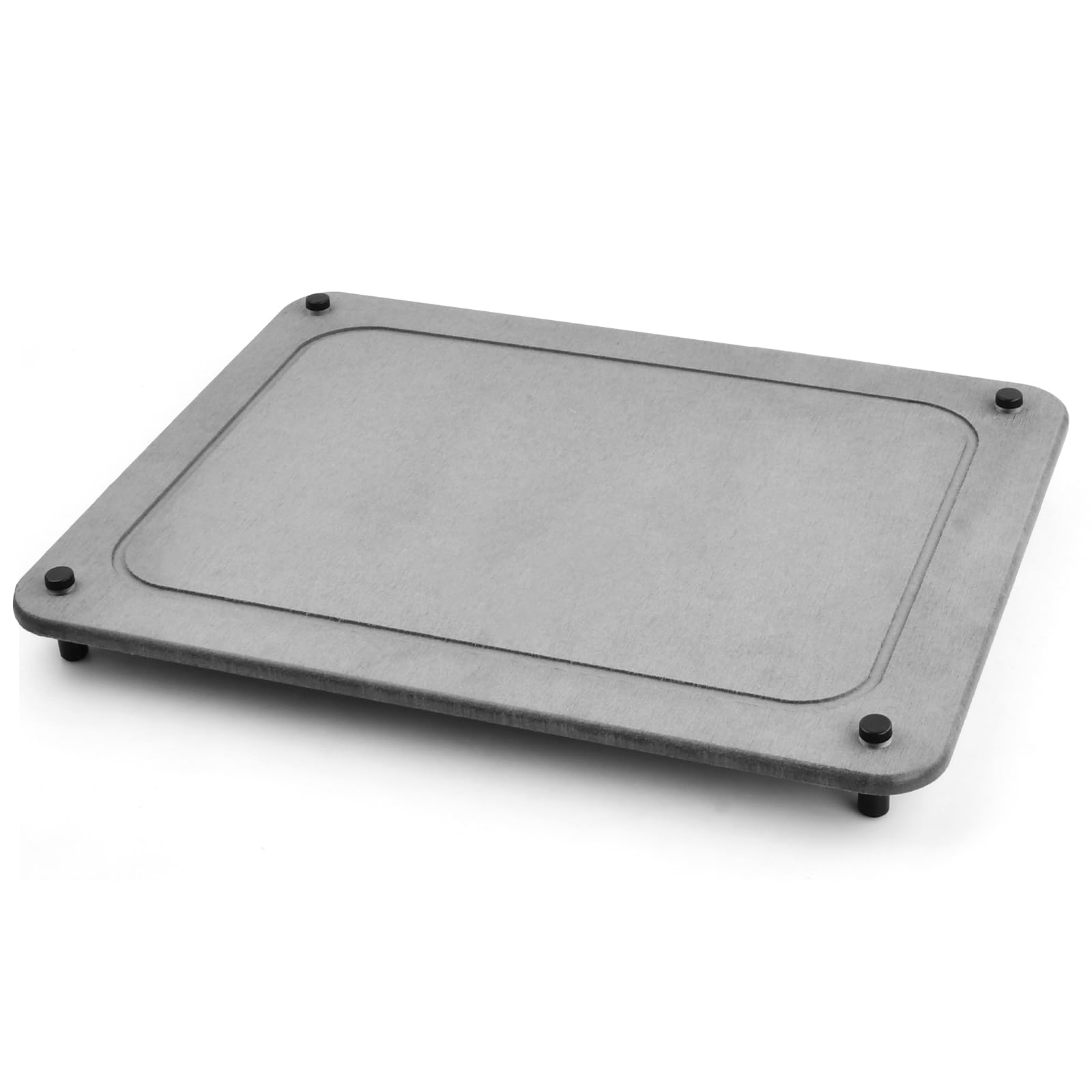 Focenat Grey Stones Drying Mat, Diatomaceous Earth Stone Mat, Kitchen, Quick-Drying Stone Mat, Sponge Holder, Mats For Dish Drying, Kitchen Organiser, Drip Pad For Kitchen, Bathroom, Counter, 40 X 30