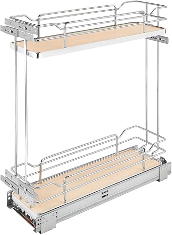 Rev-A-Shelf Two-Tier Sold Surface Pullout Organizers w/Soft-Close