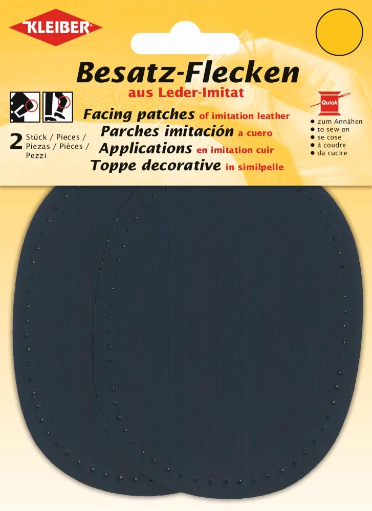 Kleiber Facing Patches, Blue, 11cm x 8.5cm