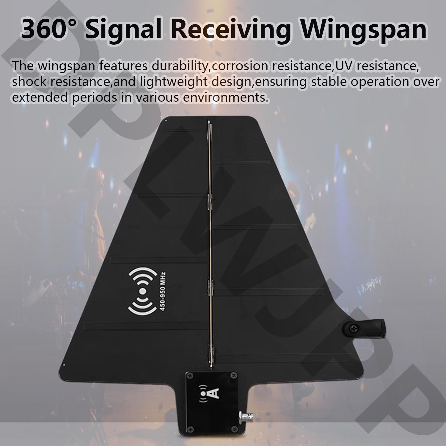 Amplificatore di segnale del microfono senza fili di distribuzione dell'energia dell'antenna UHF con 8 porte di ingresso/uscita, gamma di frequenza 450-950MHz