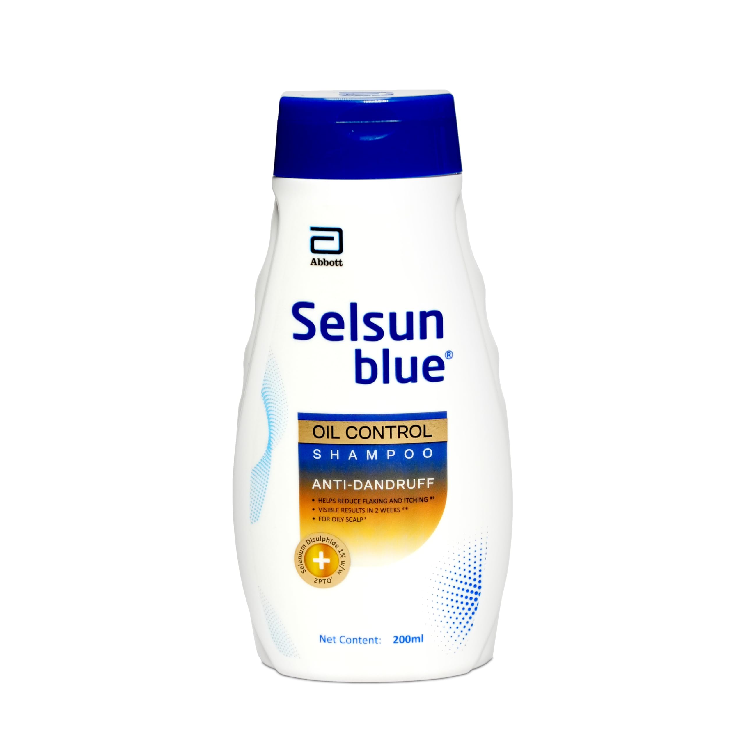 Selsun Blue Oil Control Anti Dandruff Shampoo,Clears away dandruff flakes, Relieves from dandruff related itching,200ml (Pack of 1)