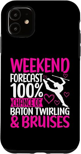 Funda para iPhone 11 Baton Twirling Outfit Majorette Baton Twirler