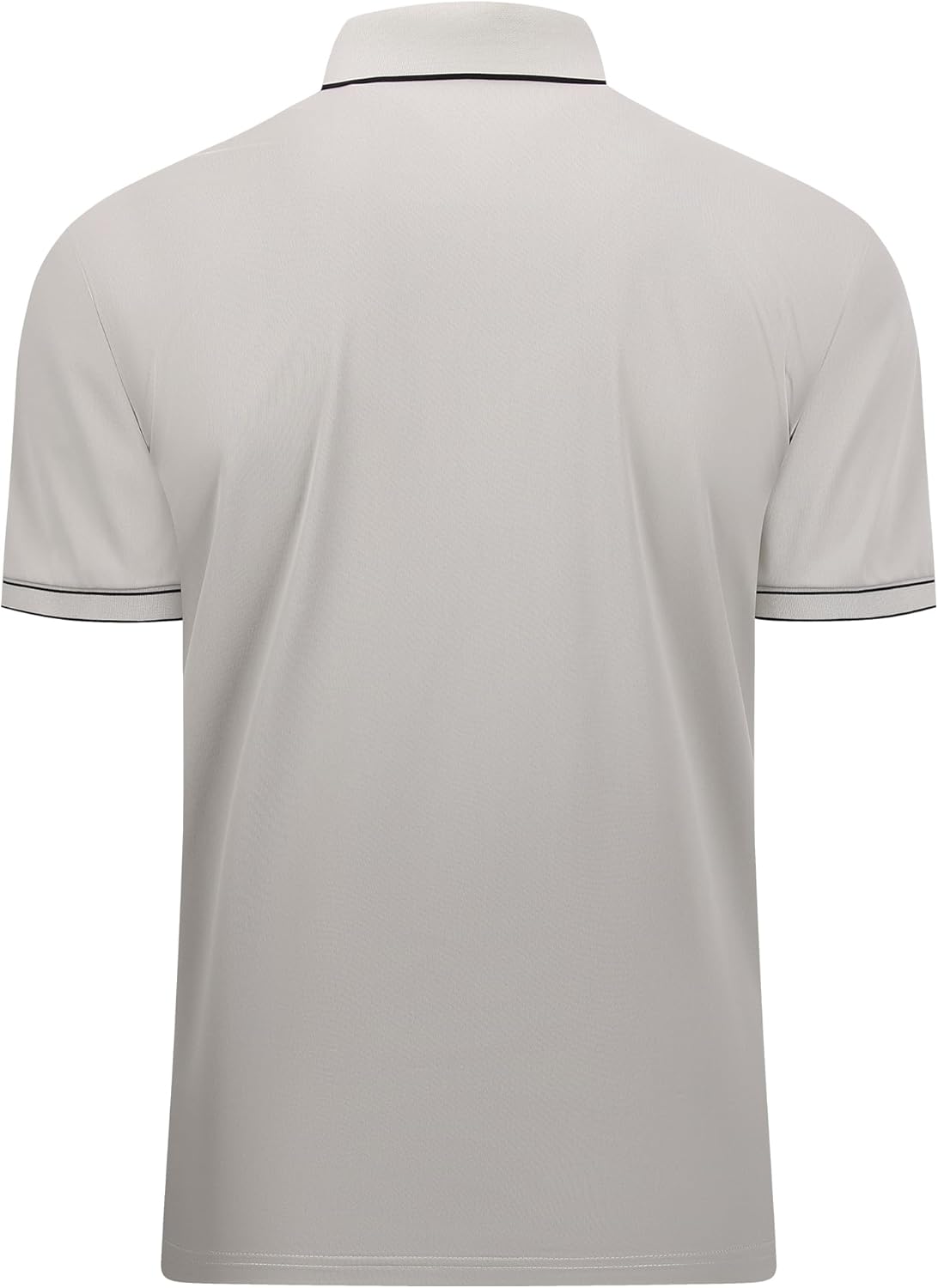 Alex Vando Men’s Golf Shirt Quick Dry Stretch Performance Zip Short Sleeve Polo Shirt