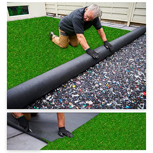 MDEKOR Kunstrasen Outdoor Teppich Wetterfest 200x400 cm Balkon Bodenbelag Rasenteppich 38 mm Outdoor Meterware