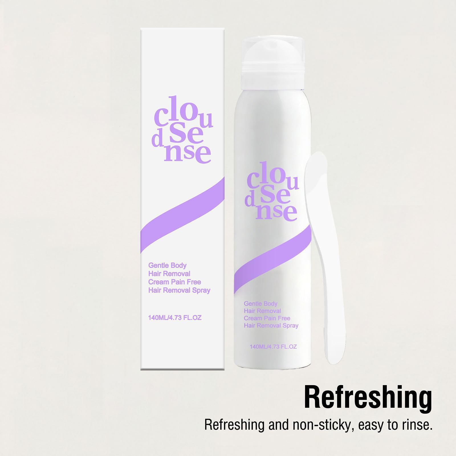 Cloud Sense Pain-Free Hair Removal Spray, Cloud Sense Hair Removal Mousse, krem do depilacji skóry wrażliwej, miękka pianka do włosów na ciele, 1 sztuka